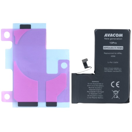 Baterie pro Apple iPhone 13 Pro, Li-Ion 3,87V 3095mAh (náhrada A2656)