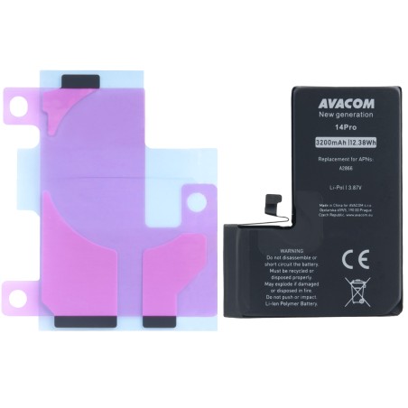 Baterie pro Apple iPhone 14 Pro, Li-Ion 3,87V 3200mAh (náhrada A2866)