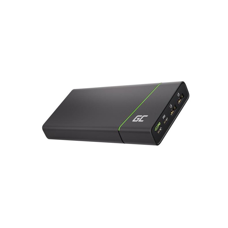 Green Cell powerbanka GC PowerPlay Ultra 26800mAh 128W, 4 nabíjecí porty pro notebooky, iPad, iPhone, Nintendo Switch a další