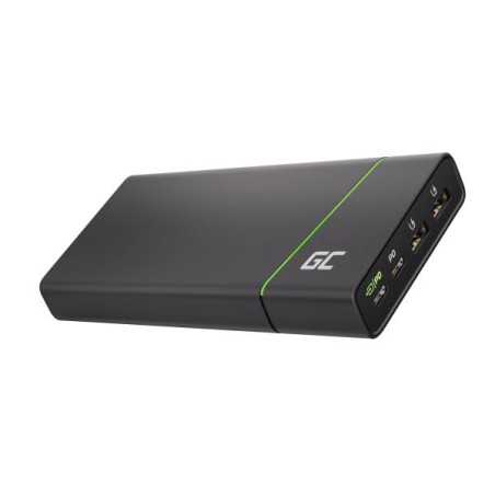 Green Cell powerbanka GC PowerPlay Ultra 26800mAh 128W, 4 nabíjecí porty pro notebooky, iPad, iPhone, Nintendo Switch a další