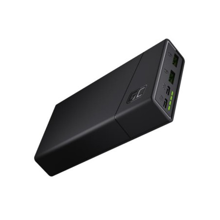 Powerbanka Green Cel PowerPlay20 20000mAh s rychlým nabíjením, 2x USB Ultra Charge a 2x USB-C
