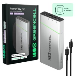 Powerbanka Greencell PowerPlay 20800mAh 65W – – rychlý, nabíjení, PD Ultra, Charge made in