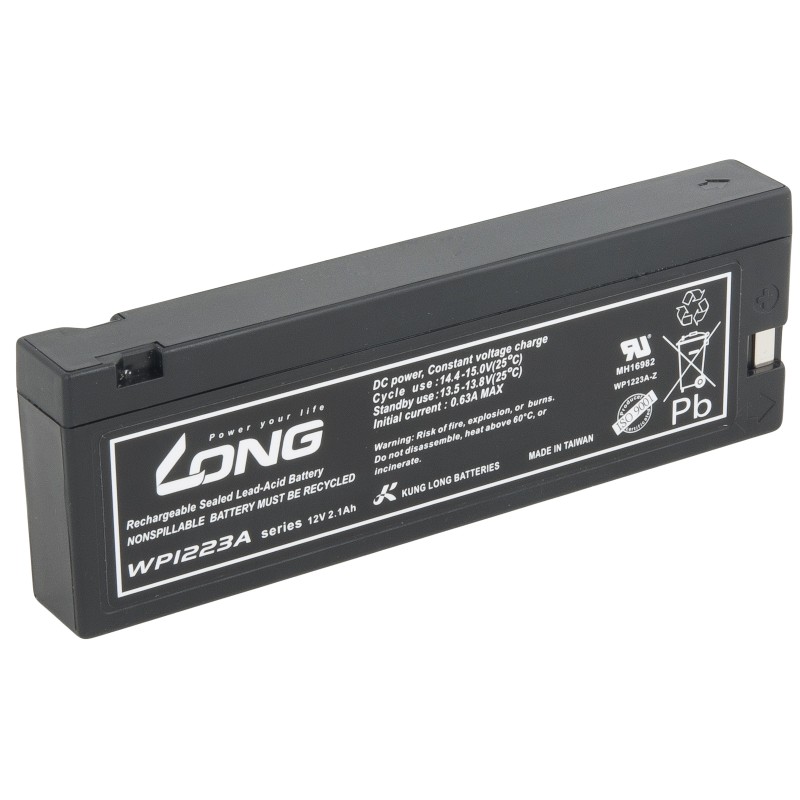 Long olověný akumulátor pro WP1223A, 12V, 2100mAh, 25.2Wh, F13, AGM, Standard