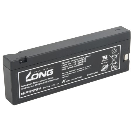 Long olověný akumulátor pro WP1223A, 12V, 2100mAh, 25.2Wh, F13, AGM, Standard