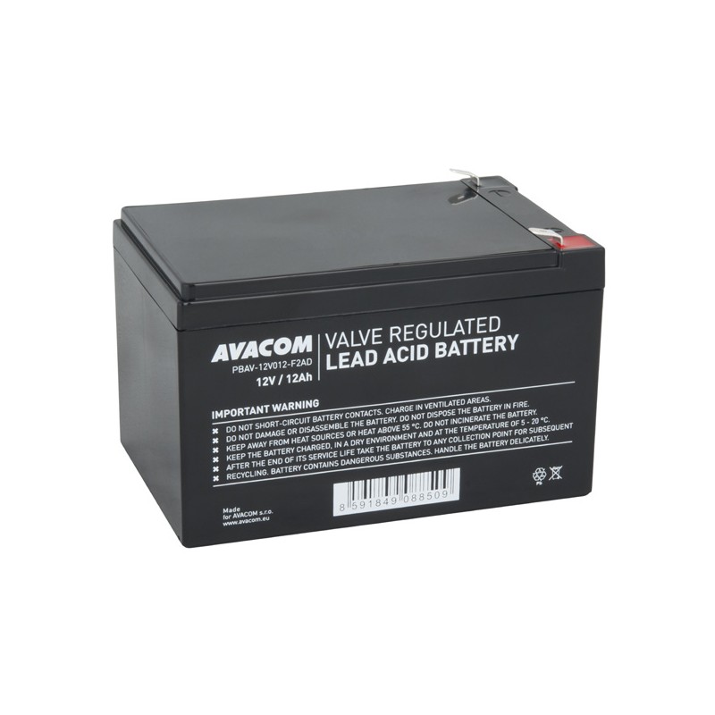 Avacom baterie DeepCycle, 12V, 12Ah, PBAV-12V012-F2AD