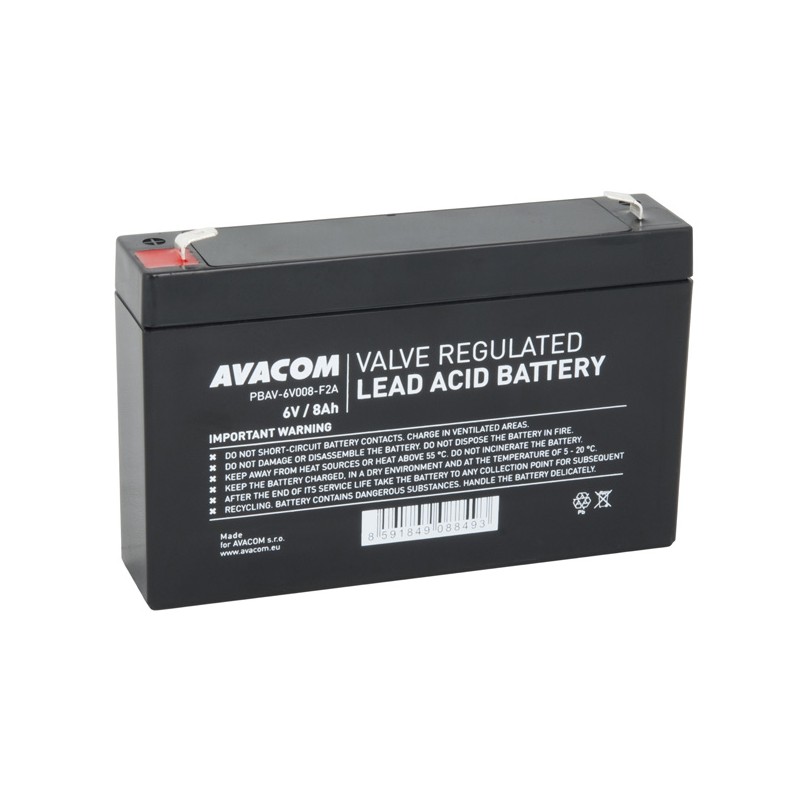 Avacom baterie Standard, 6V, 8Ah, PBAV-6V008-F2A