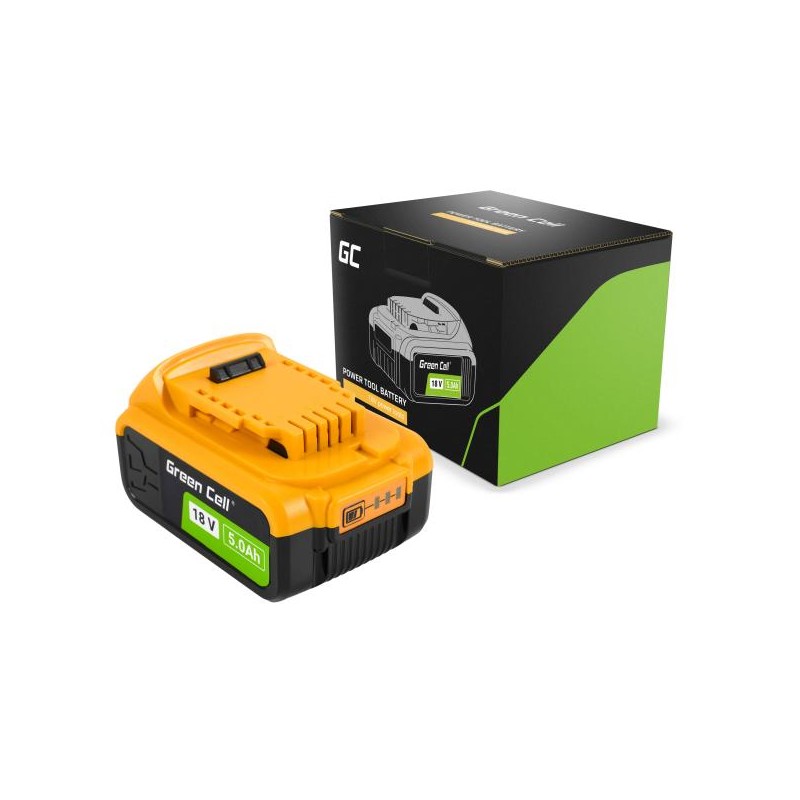 Green Cell baterie pro DeWalt XR 18V 5Ah náhrada za DCB182