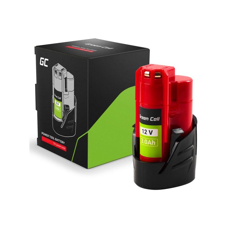 Green Cell baterie pro Milwaukee M12 12V 3Ah náhradní baterie M12 B3 4932451388
