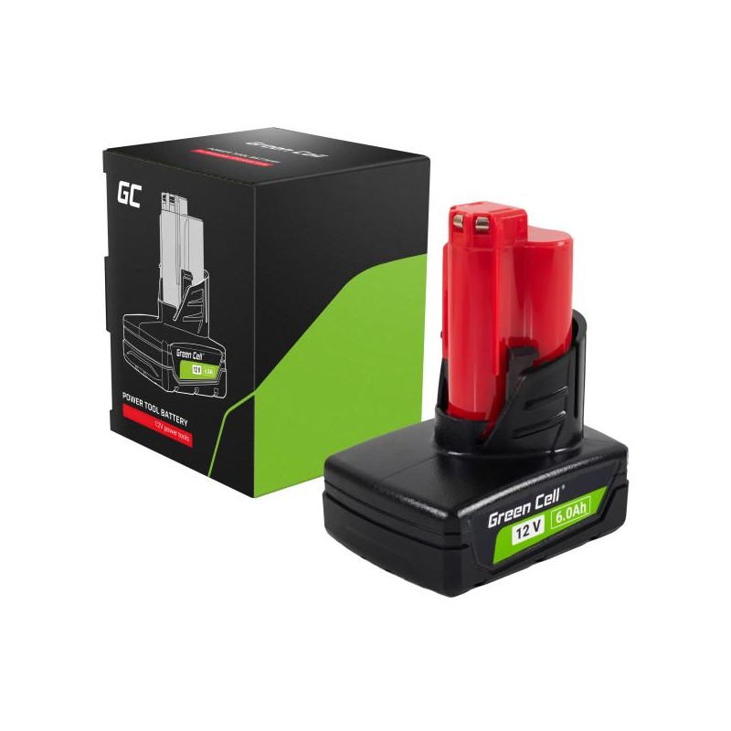 Green Cell baterie pro Milwaukee M12 12V 6Ah náhradní baterie M12 B6 4932451395