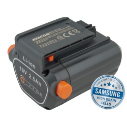 GARDENA 9839-20, Li-Ion 18V 2500mAh, články SAMSUNG