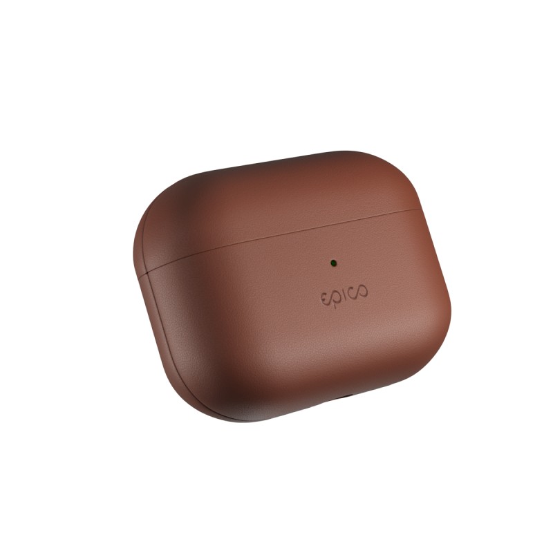 Epico kožené pouzdro AirPods Pro 3 - hnědá