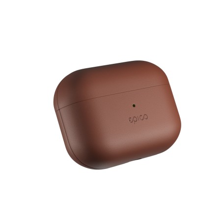 Epico kožené pouzdro AirPods Pro 3 - hnědá