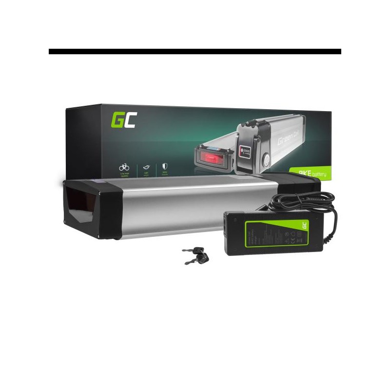 Green Cell baterie s nabíječkou, 36V 20Ah Li-Ion pro kola s Rear Rack