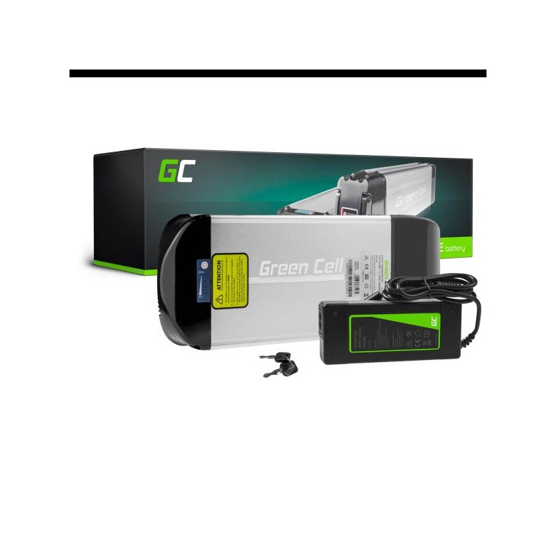 Green Cell baterie s nabíječkou, 36V 15Ah Li-Ion pro kola s Rear Rack