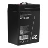 Green Cell AGM baterie 6V 4.5Ah