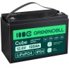 Green Cell CUBE LiFePO4 125Ah 12.8V 1600Wh lithium Iron fosfátová baterie pro, Solar, Off-Grid System, loď