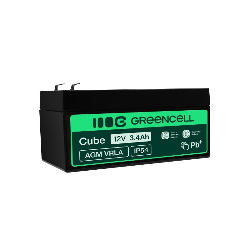 Green Cell AGM baterie 12V 3.4Ah
