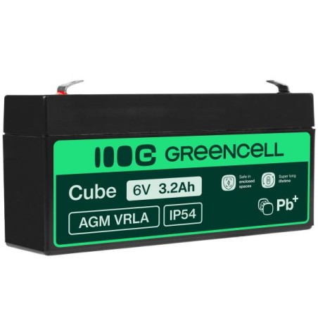 Green Cell AGM baterie 6V 3.3Ah