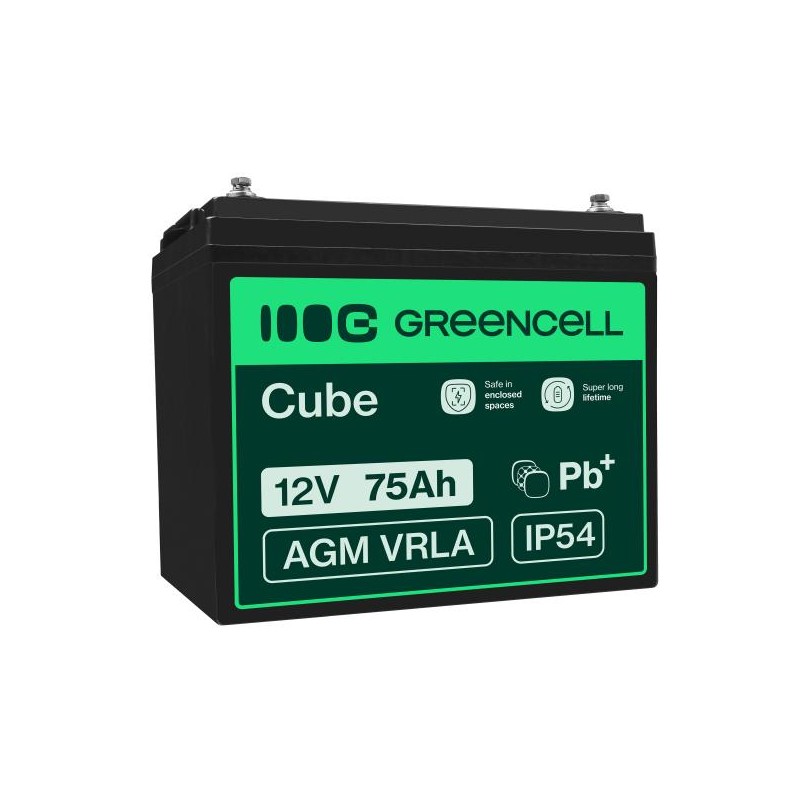 Green Cell AGM baterie 12V 75Ah