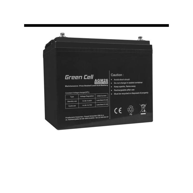Green Cell AGM baterie 12V 84Ah