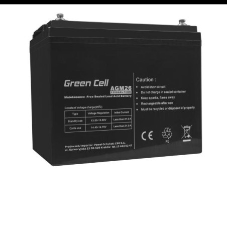 Green Cell AGM baterie 12V 84Ah