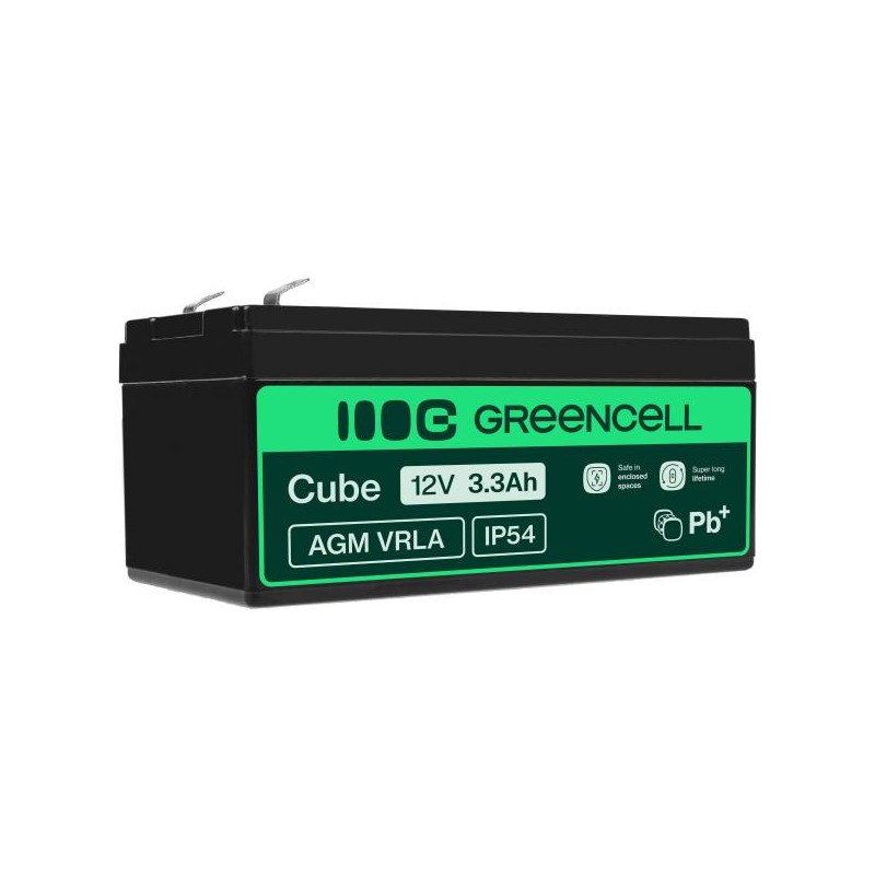 Green Cell AGM baterie 12V 3.3Ah