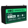 baterie AGM VRLA Green Cell 6V 6V 15Ahh