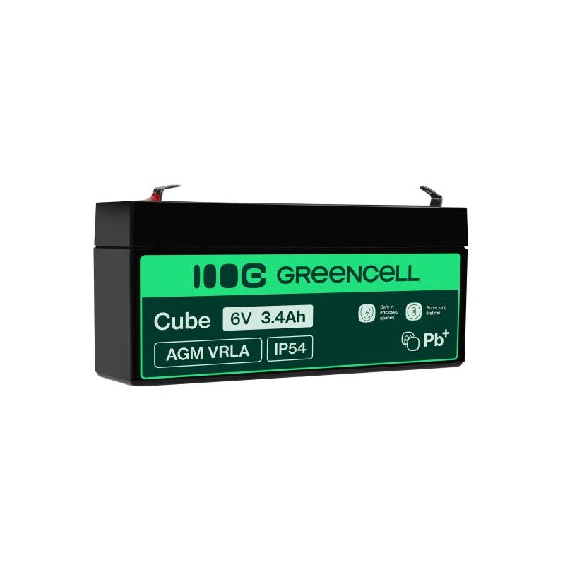 baterie AGM VRLA Green Cell 6V 3.4Ah