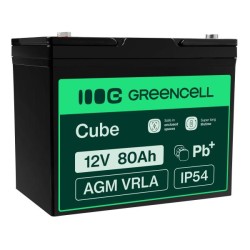 Green Cell bezúdržbová baterie AGM VRLA 12V 80Ah pro sekačky, lodě, invalidní vozíky a koloběžky