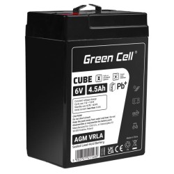 Green Cell CUBE AGM IP54 6V 4Ah VRLA baterie Gel deep cycle skůtr mower loď barge mower traktor fishing loď