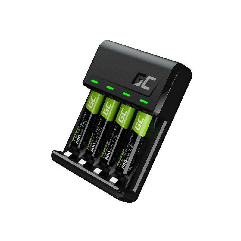 Sada Green Cell GC VitalCharger a 4x baterie AAA HR03 800mAh