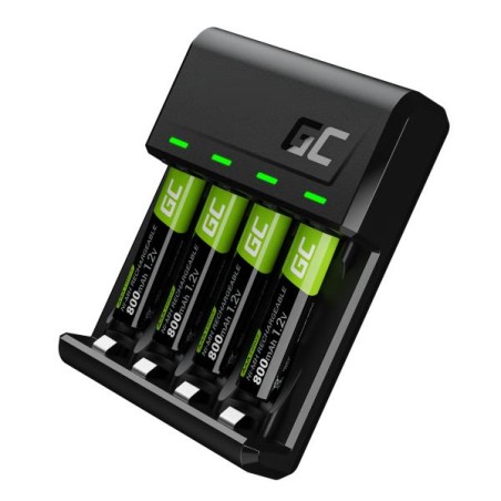 Sada Green Cell GC VitalCharger a 4x baterie AAA HR03 800mAh