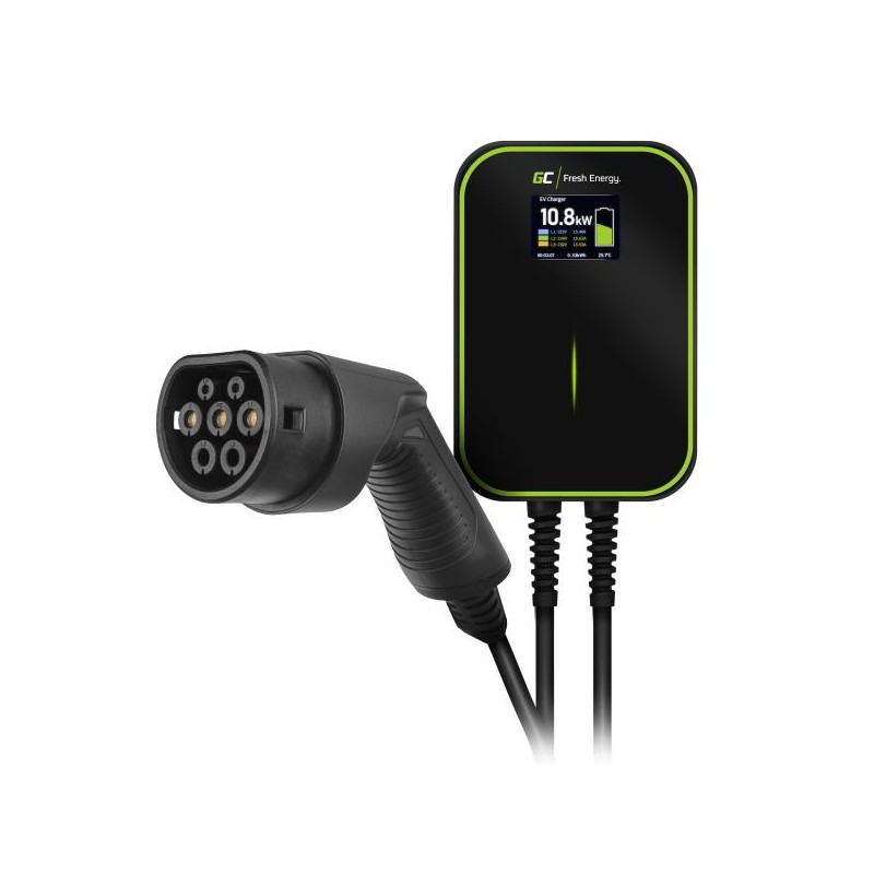 Green Cell GC EV PowerBox 22kW nabíječka Typ 2 kabel (6m) pro nabíjení elektrických automobilů a Plug-In hybridů
