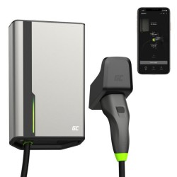 Green Cell GC HabuDen Wallbox 22kW 32A 5m kabel Type 2 Smart EV nabíjení stanice s GC App Bluetooth WiFi