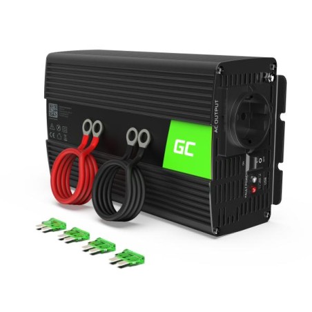 Green Cell ® měnič napětí 24V na 230V, 1000W Full Sine Wave