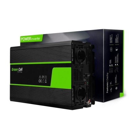 Měnič Green Cell® 24V na 230V čistá sinusoida 2000W