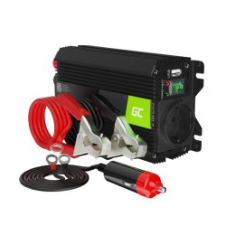 Green Cell Power Inverter PRO měnič napětí z 12V na 230V, 300W/600W, modifikovaný sinus