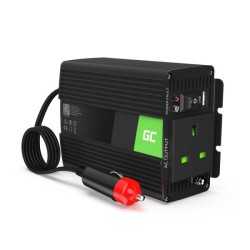 Green Cell měnič napětí z 24V na 230V, 150W/300W, modifikovaný sinus, UK zásuvka INV30UK