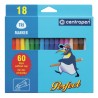 Centropen, sada popisovačů 2510, 18ks, 2.3mm, zdravotně nezávadný vypratelný inkoust