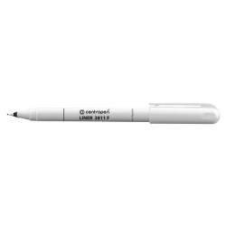 Centropen, liner 2811, černý, 10ks, 0.3mm, plastový hrot, cena za 1ks