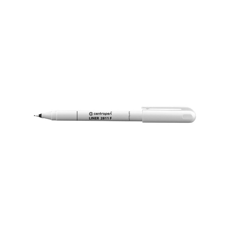 Centropen, liner 2811, černý, 10ks, 0.3mm, plastový hrot, cena za 1ks