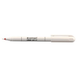 Centropen, liner 2811, červený, 10ks, 0.3mm, plastový hrot, cena za 1ks