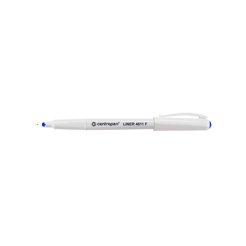 Centropen, liner 4611, modrý, 10ks, 0.3mm, jemný plastový hrot, cena za 1ks