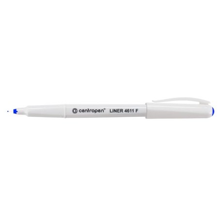 Centropen, liner 4611, modrý, 10ks, 0.3mm, jemný plastový hrot, cena za 1ks