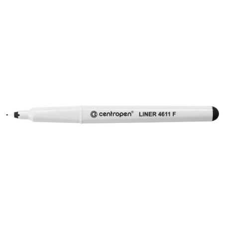 Centropen, liner 4611, černý, 10ks, 0.3mm, jemný plastový hrot, cena za 1ks