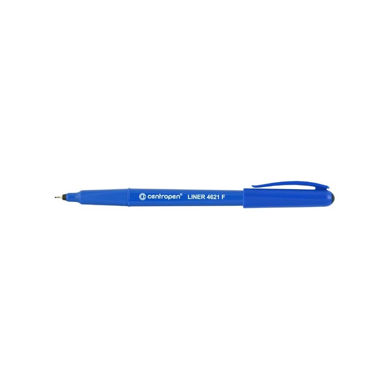 Centropen, liner 4621, černý, 10ks, 0.3mm, jemný plastový hrot v kovové objímce, cena za 1ks