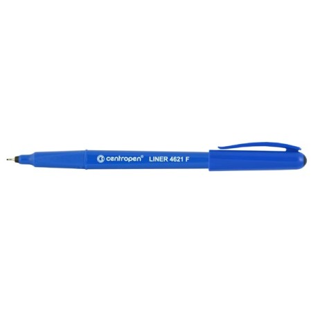 Centropen, liner 4621, černý, 10ks, 0.3mm, jemný plastový hrot v kovové objímce, cena za 1ks