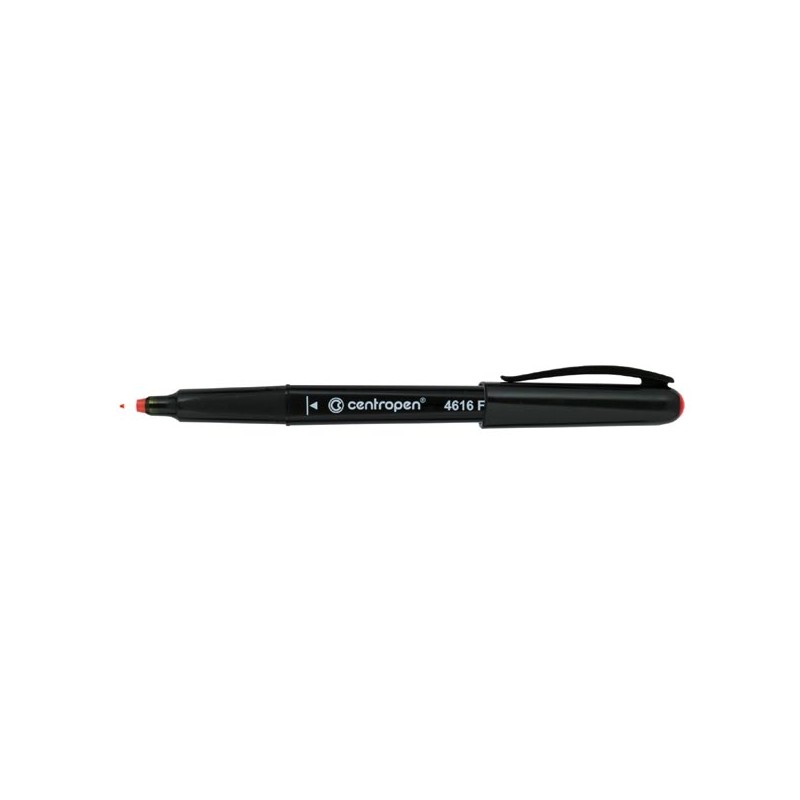 Centropen, marker 4616, červený, 10ks, 0.6mm, alkoholová báze. CD/DVD marker, cena za 1ks