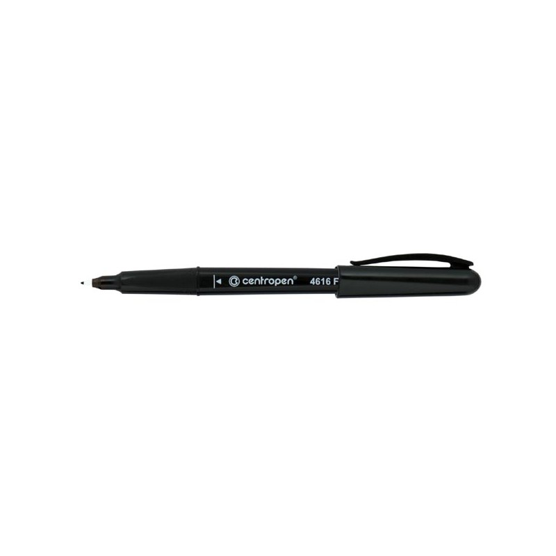 Centropen, marker 4616, černý, 10ks, 0.6mm, alkoholová báze. CD/DVD marker, cena za 1ks