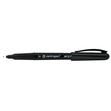 Centropen, marker 4616, černý, 10ks, 0.6mm, alkoholová báze. CD/DVD marker, cena za 1ks